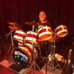 The Blue Shamrocks Geoff Schuh on drums
